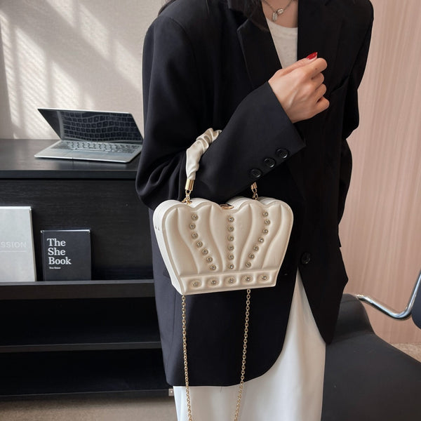 Crown Handbags High-grade Elegant Affordable Luxury Fashion Shoulder Messenger Bag